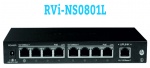 Изображение RVi-NS0801L Сетевой коммутатор с поддержкой PoE (8 видеокамер до 120 Вт на расстояние до 250 метров)